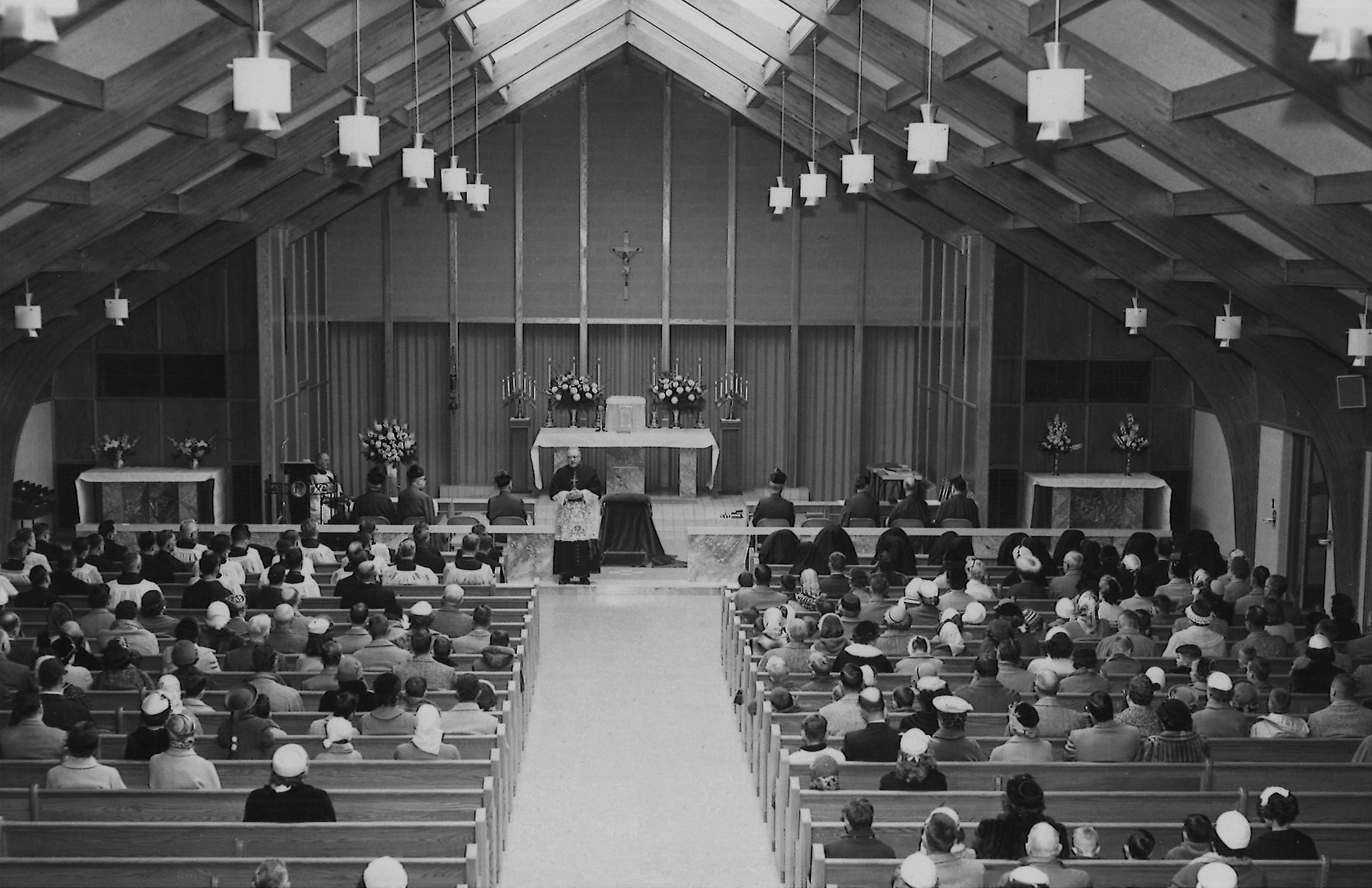 Inside old St. Charles Borromeo Church